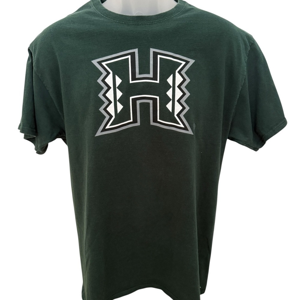 UH University of Hawaii Manoa Logo Tee Shirt Men L Large